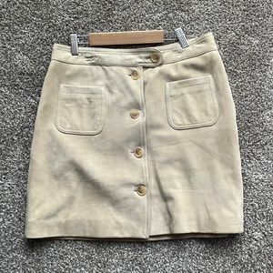 Suede skirt